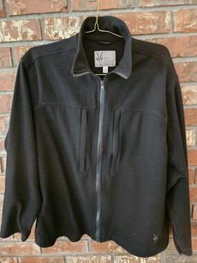 ibex Black Full-Zip Lightweight Jacket